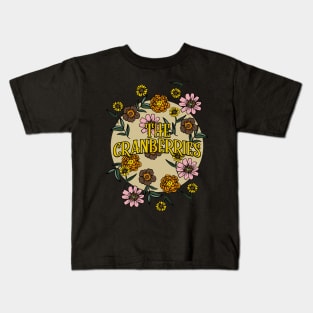 Cranberries Name Personalized Flower Retro Floral 80s 90s Name Style Kids T-Shirt